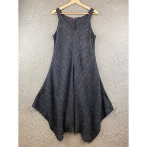 Fever Women's Linen Blend Hanky Hem Sleeveless Dress XL